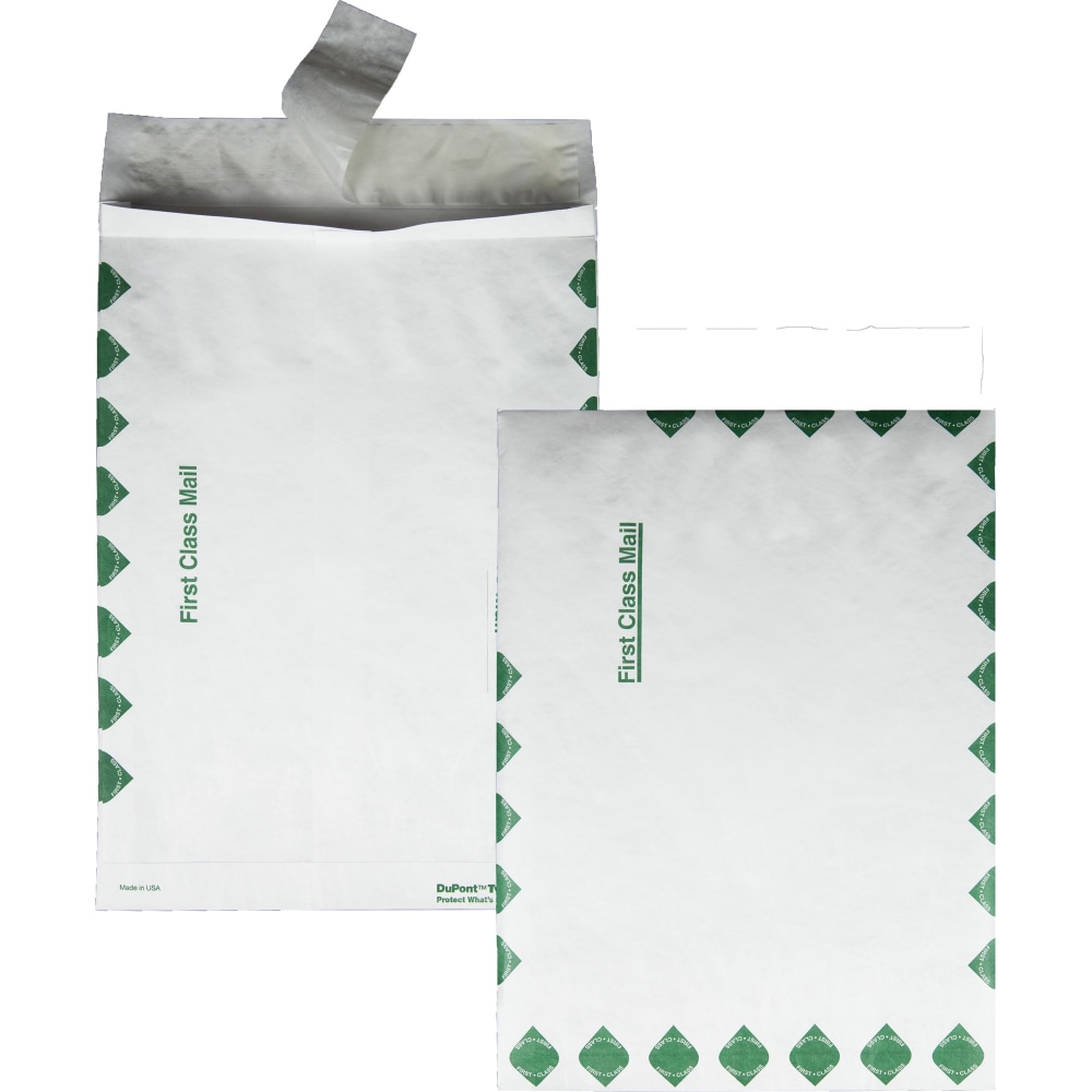 Quality Park® Dupont™ Tyvek® Grip-Seal® Expansion Envelopes, Open