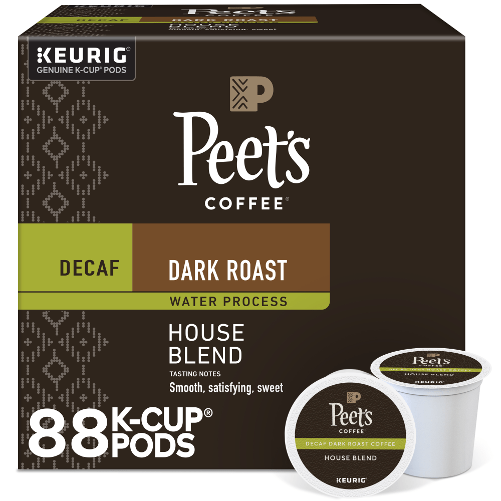 Peet's Coffee Decaf House Blend Coffee Keurig Single