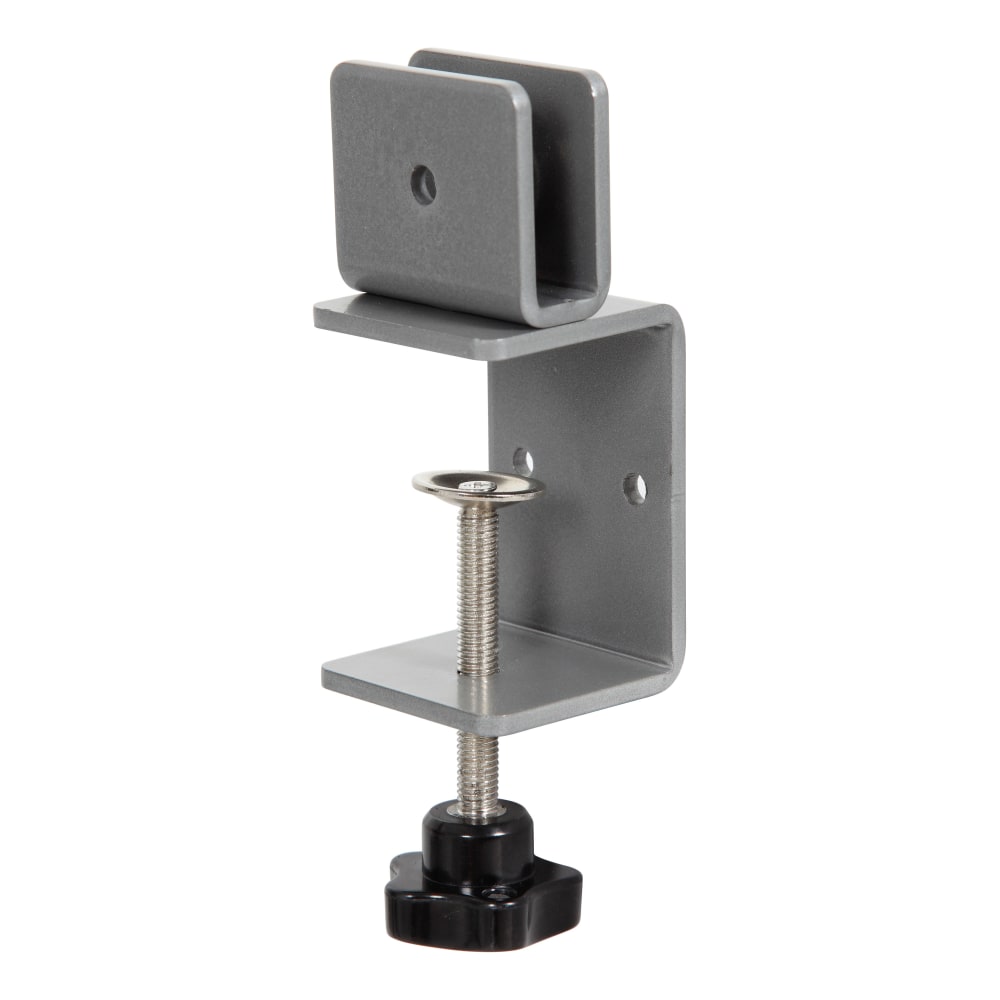 Boss Office Products Plexiglas Panel Desk Clamps, 3-3/4"