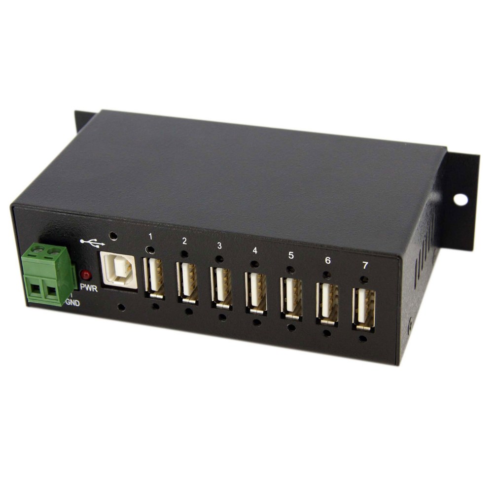 StarTech.com Mountable Rugged Industrial 7 Port USB 2.0