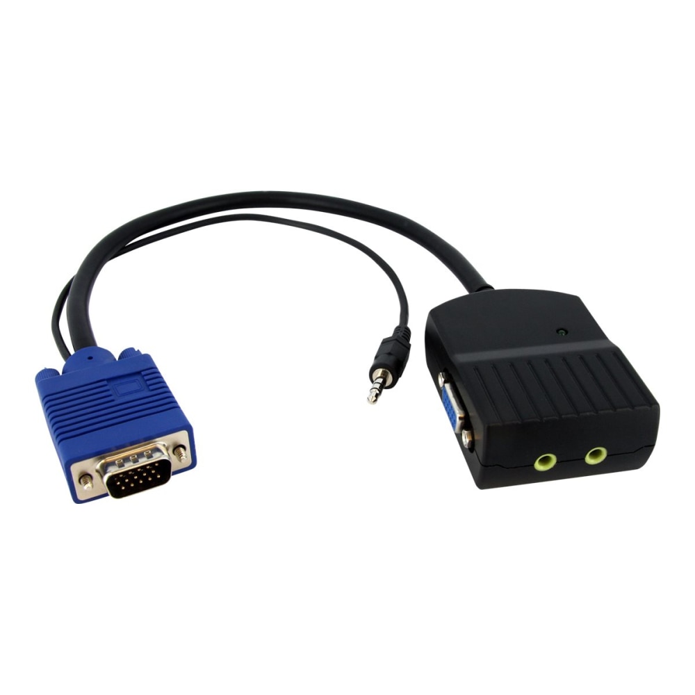 StarTech.com 2 Port VGA Video Splitter with Audio