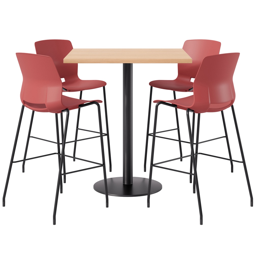 KFI Studios Proof Bistro Square Pedestal Table With