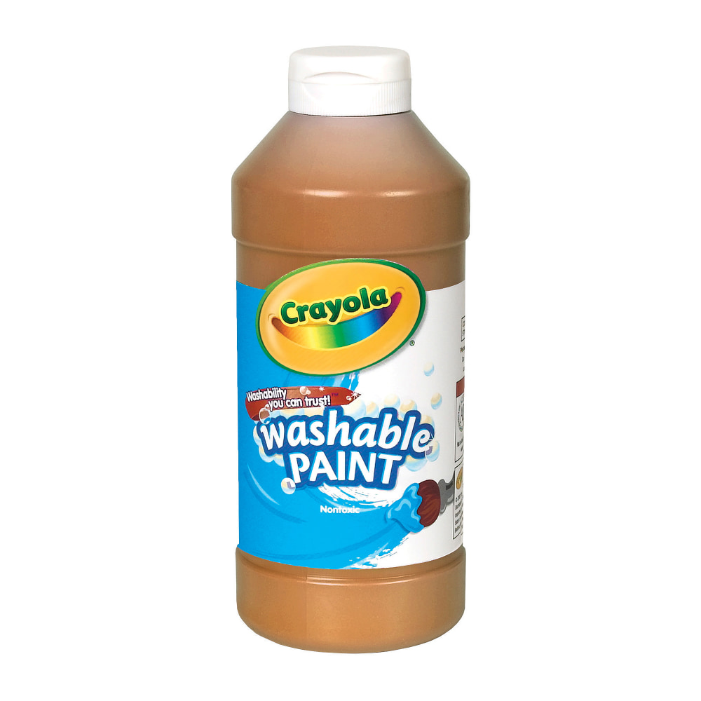 Crayola® Washable Paint, Brown, 16 Oz