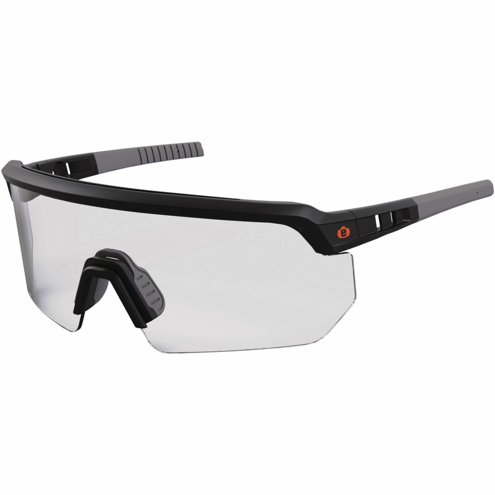 Ergodyne Safety Glasses, Clear/Black