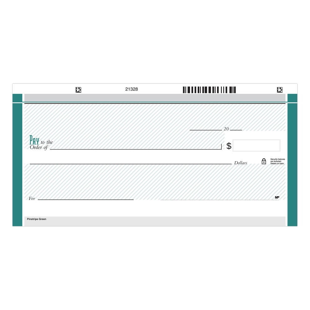 Personal Wallet Checks, 6" x 2 3/4", Duplicates,