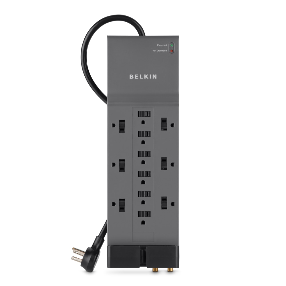 Belkin® Home/Office Series Surge Protector, 12 Outlets, Phone