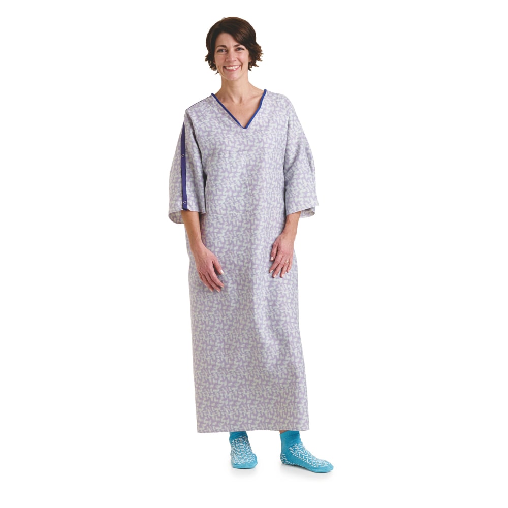 Medline Healing Colors Collection IV Gowns, 66",