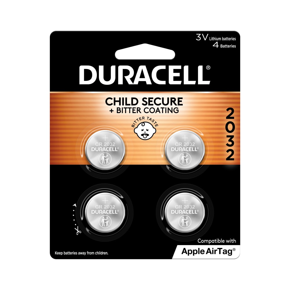 Duracell® 2032 3V Lithium Coin Batteries, Pack of