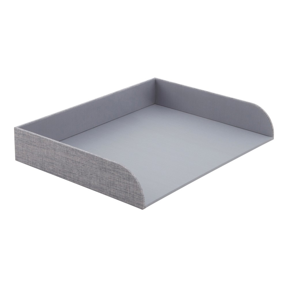 Realspace® Gray Fabric Paper Tray, Letter Size