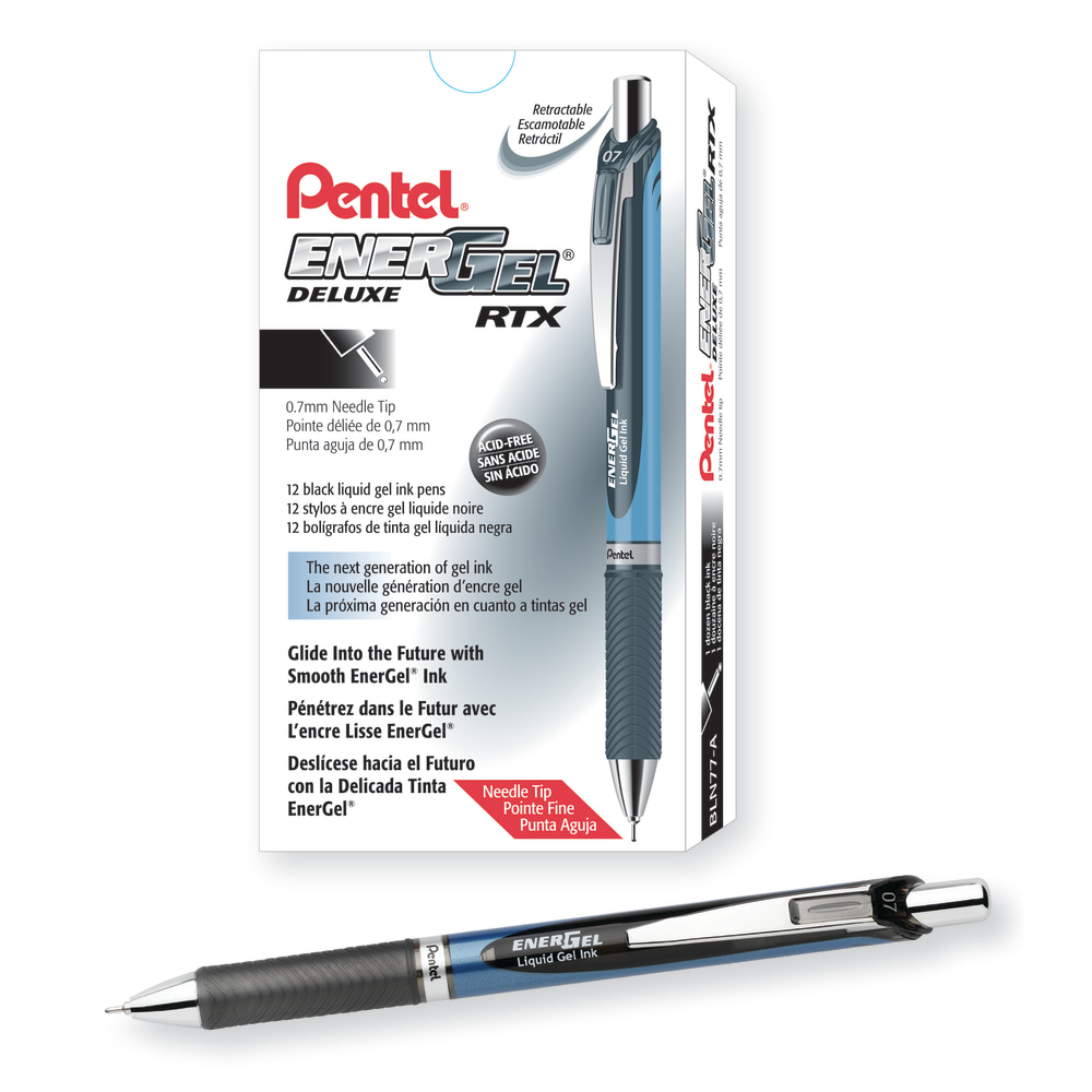 Pentel® EnerGel™ Deluxe RTX Retractable Pen, Needle Point,