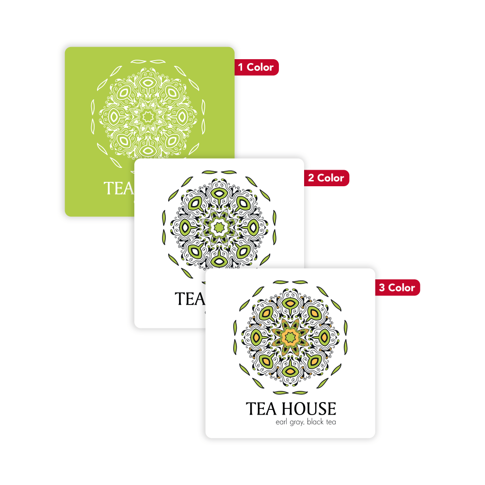 Custom 1, 2 Or 3 Color Printed Labels/Stickers,