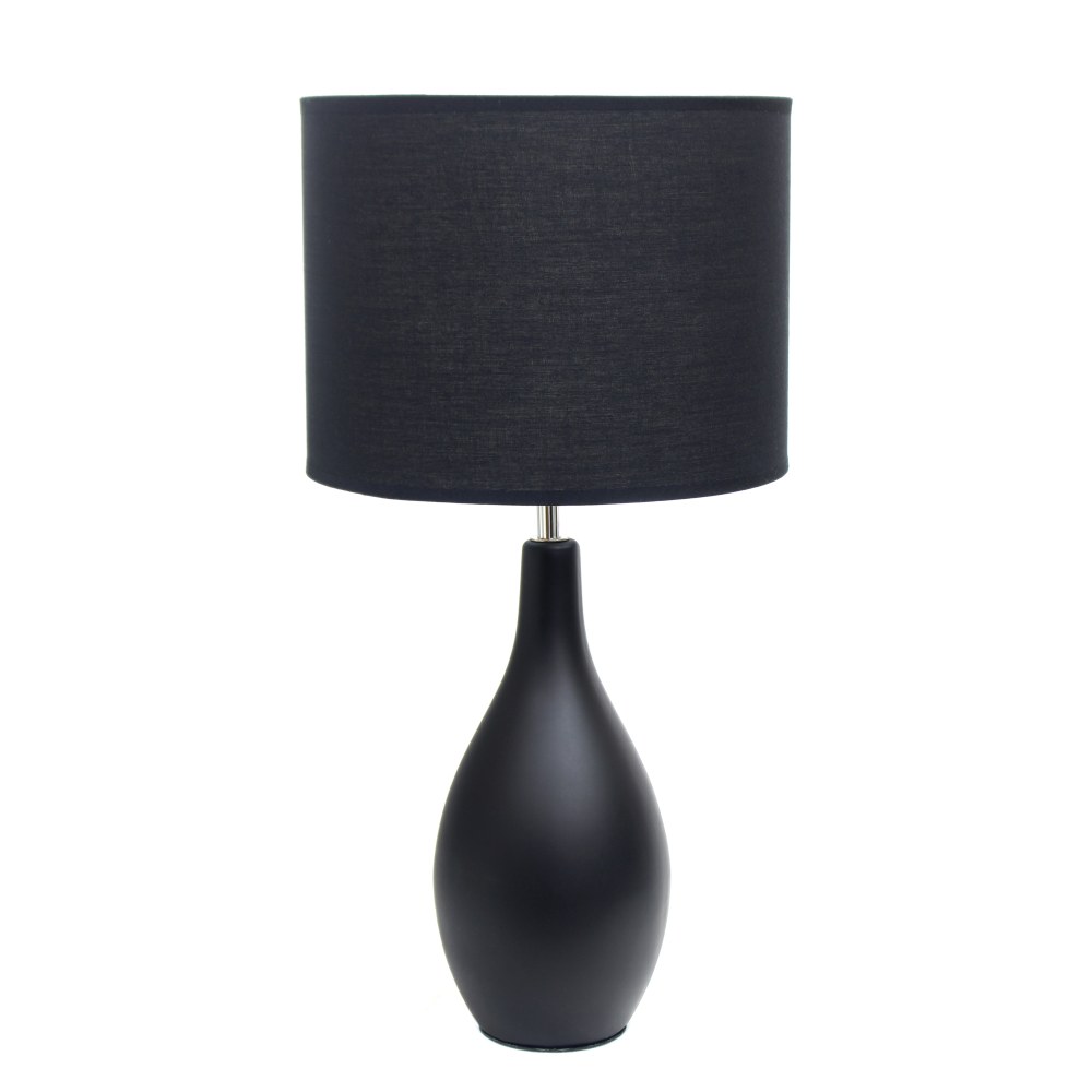 Simple Designs Bowling Pin Base Table Lamp, 19"H,