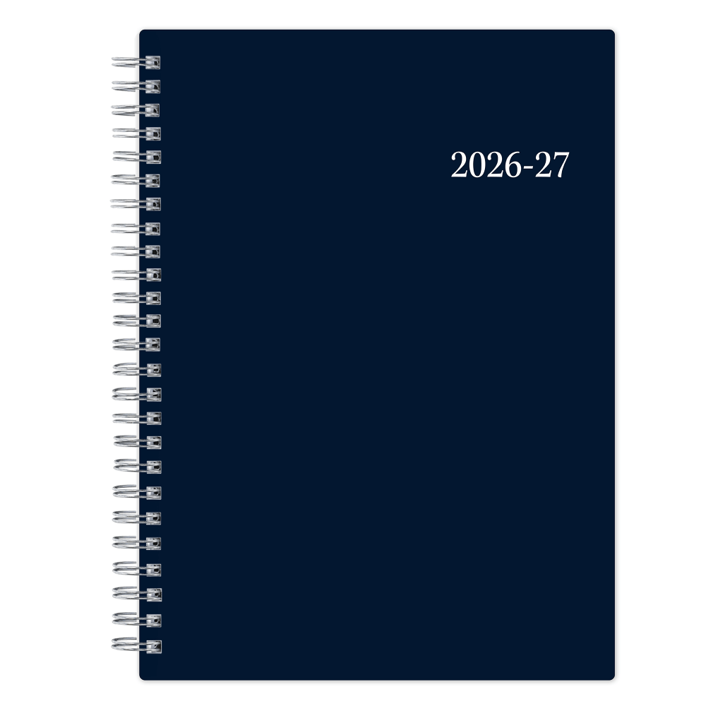 Planner Notes BS Enterprise Solid Navy 5.875x8.625 AY25–26