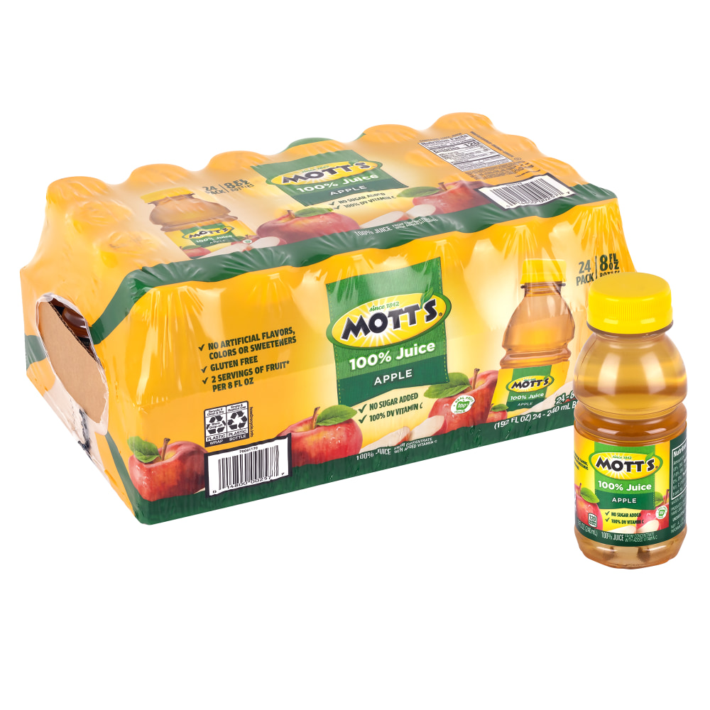 Mott's 100% Original Apple Juice, 8 Oz, Total