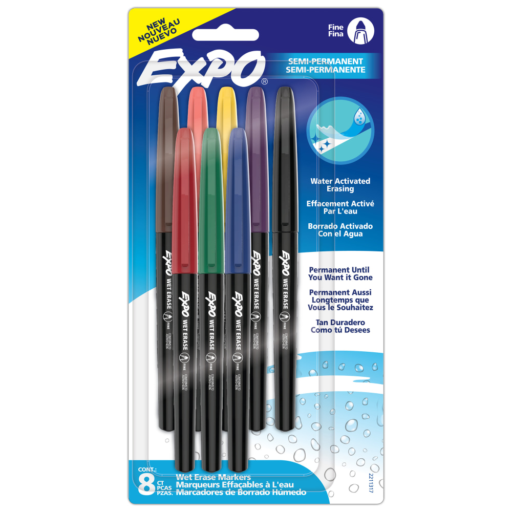 Expo Wet-Erase Markers - Fine Marker Point -
