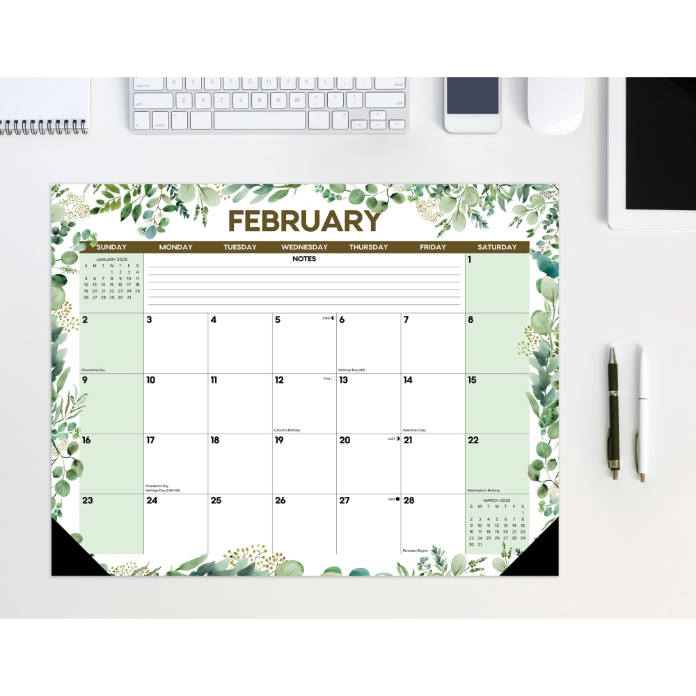 2025 Willow Creek Press Monthly Desk Pad Calendar,