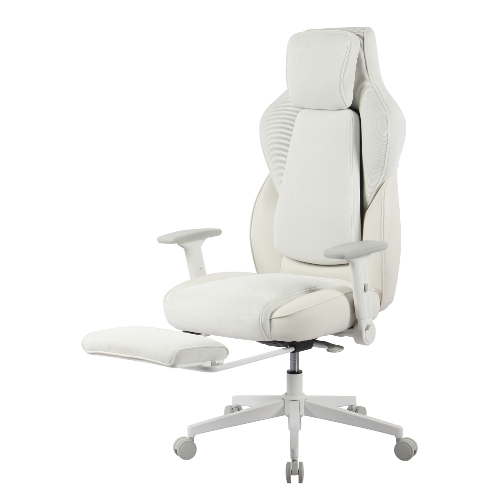 RS Gaming™ Saphira Ergonomic Fabric/Vegan Leather High-Back
