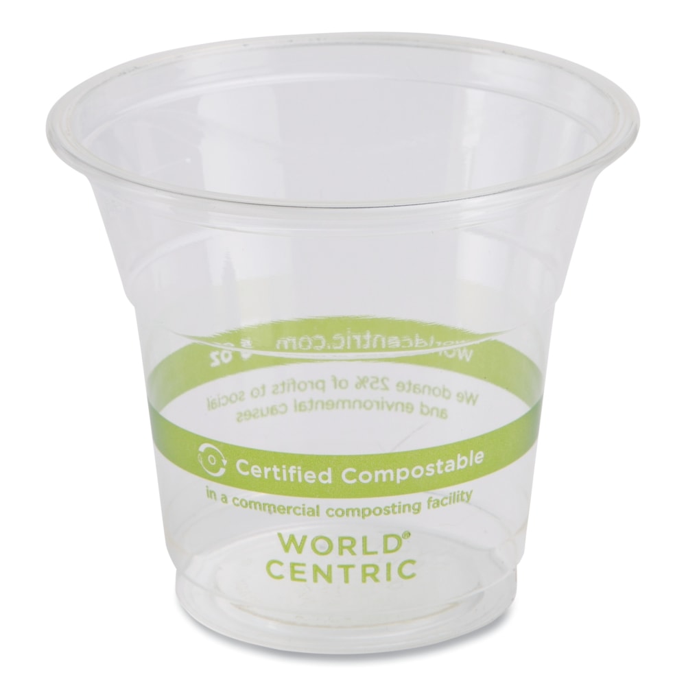 World Centric® PLA Cold Cups, 5 Oz, Clear,