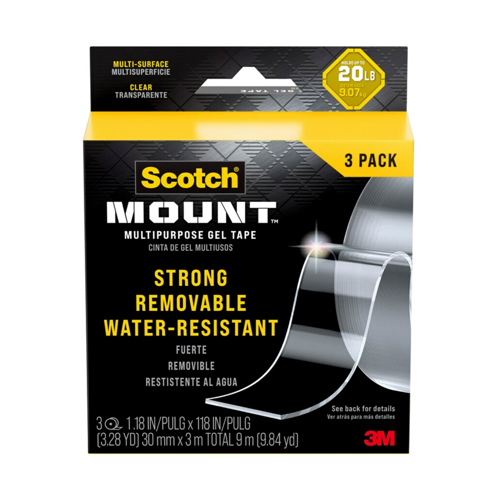Scotch-Mount™ Multipurpose Gel Tape , 30 mm x