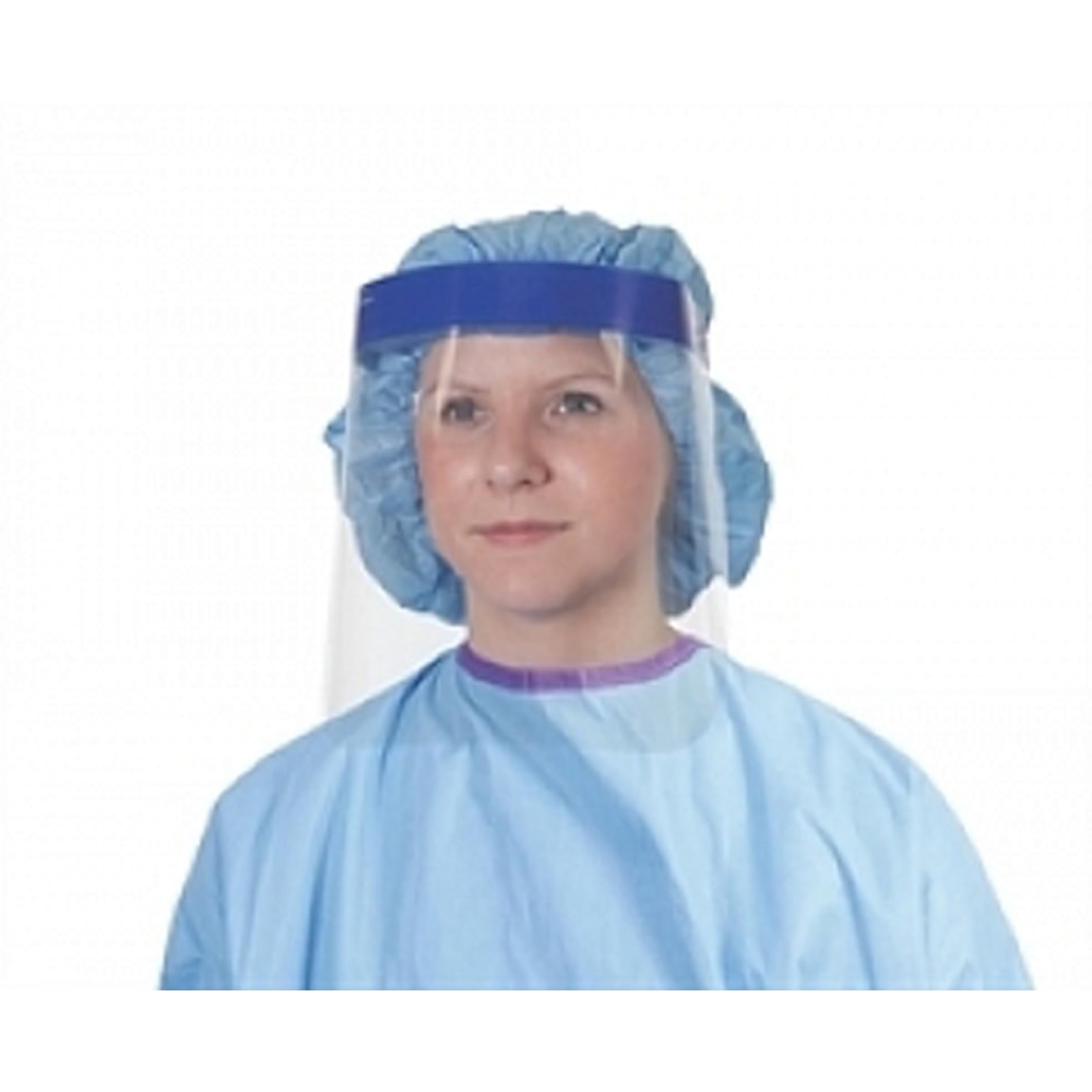 Medline Full-Length Face Shields, XL, Clear, Pack Of