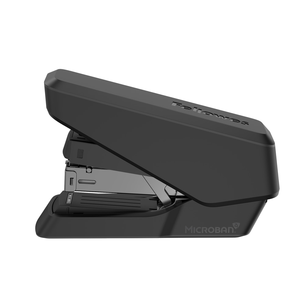 Fellowes® LX860 EasyPress Half Strip Stapler, 5-3/8", Black