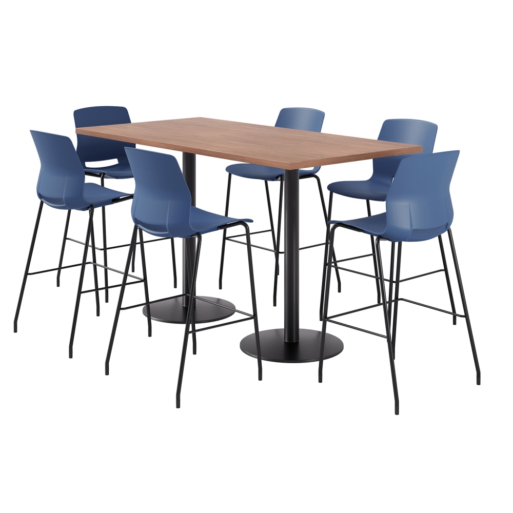 KFI Studios Proof Bistro Rectangle Pedestal Table With