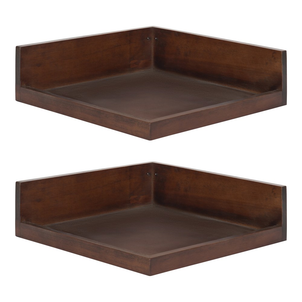 Kate And Laurel Levie Wall Shelves, 3-1/2”H x
