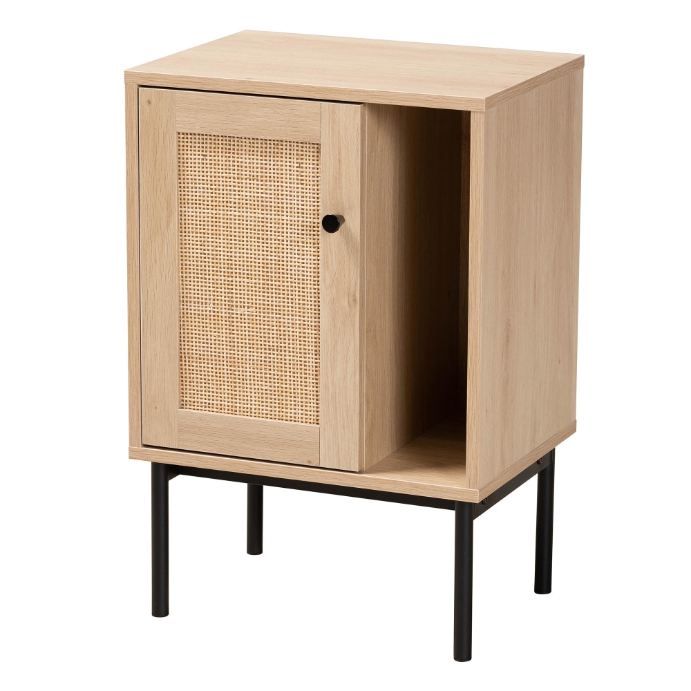 Baxton Studio Sherwin Mid-Century Modern 1-Door Cabinet With
