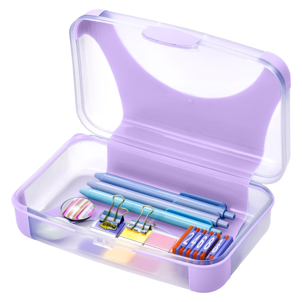 Office Depot® Brand Overmolded Pencil Box, 2-5/8"H x