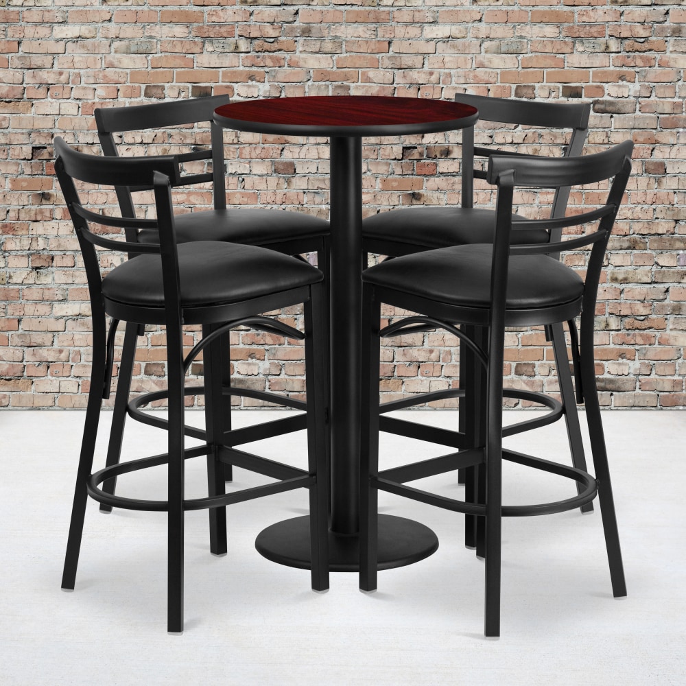 Flash Furniture Round Laminate Table Set With Round