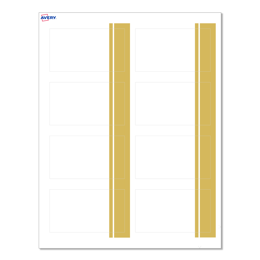 Avery® Print-To-The-Edge Cards With Sure Feed®, S00-D23-PRMWC10,