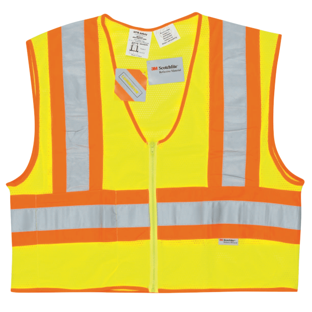 Luminator Class II Flame Resistant Vests, 3X-Large, Fluorescent