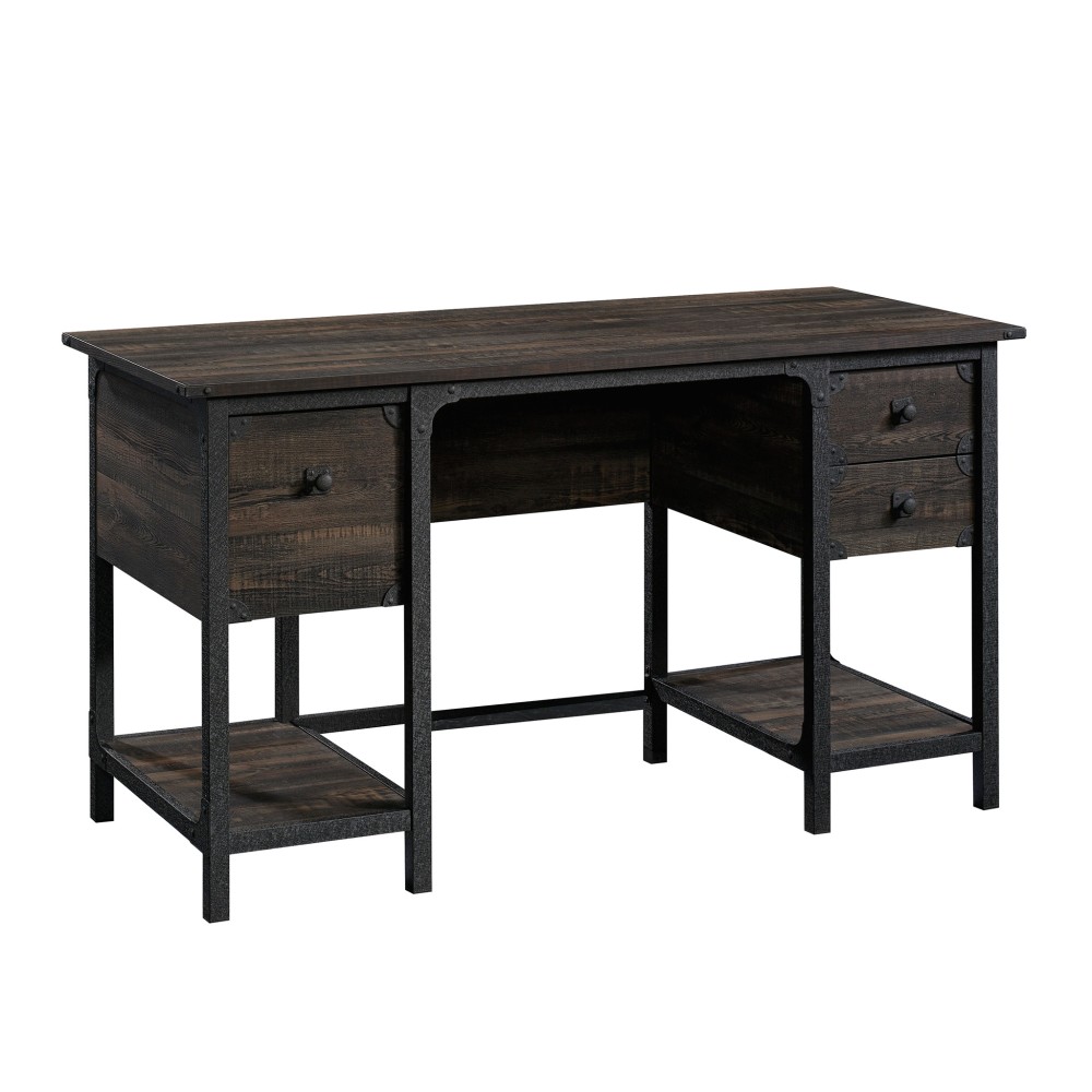 Sauder® Steel River 54"W Double-Pedestal Computer Desk,