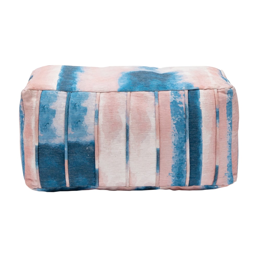 Realspace™ Footrest, 12"H x 22"W x 10"D, Blue/Pink