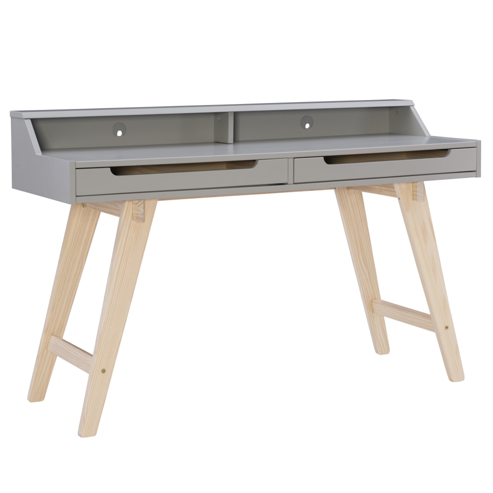 Linon Loumar 56"W 2-Drawer Home Office Computer Desk,