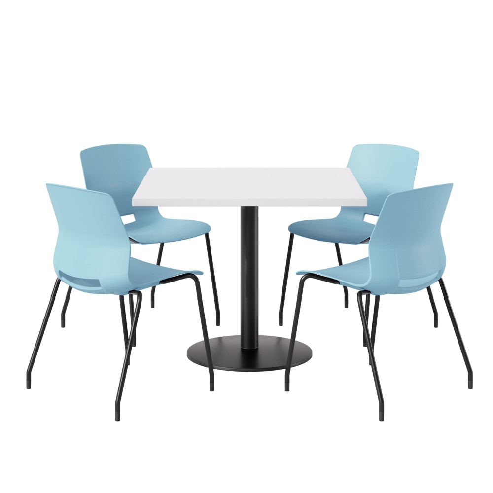 KFI Studios Proof Cafe Pedestal Table With Imme