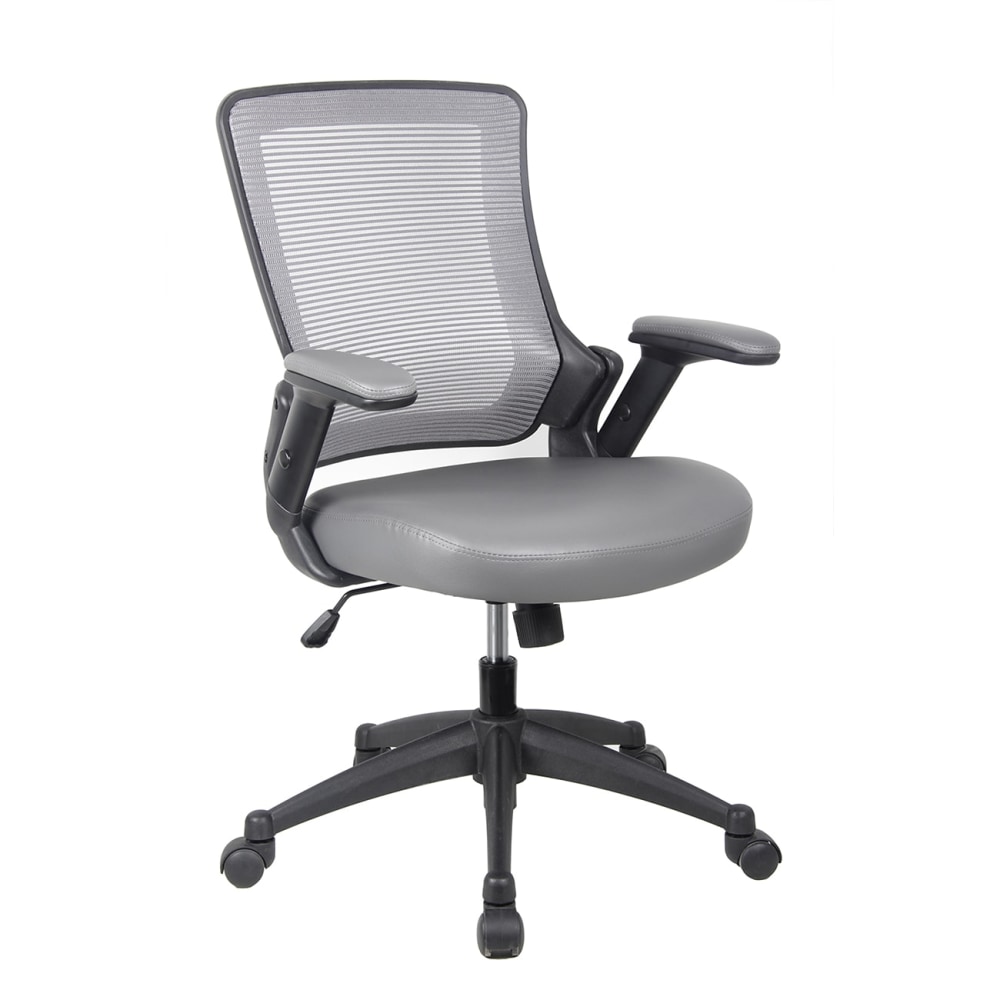 Techni Mobili Ergonomic Mesh Mid-Back Task Chair, Gray