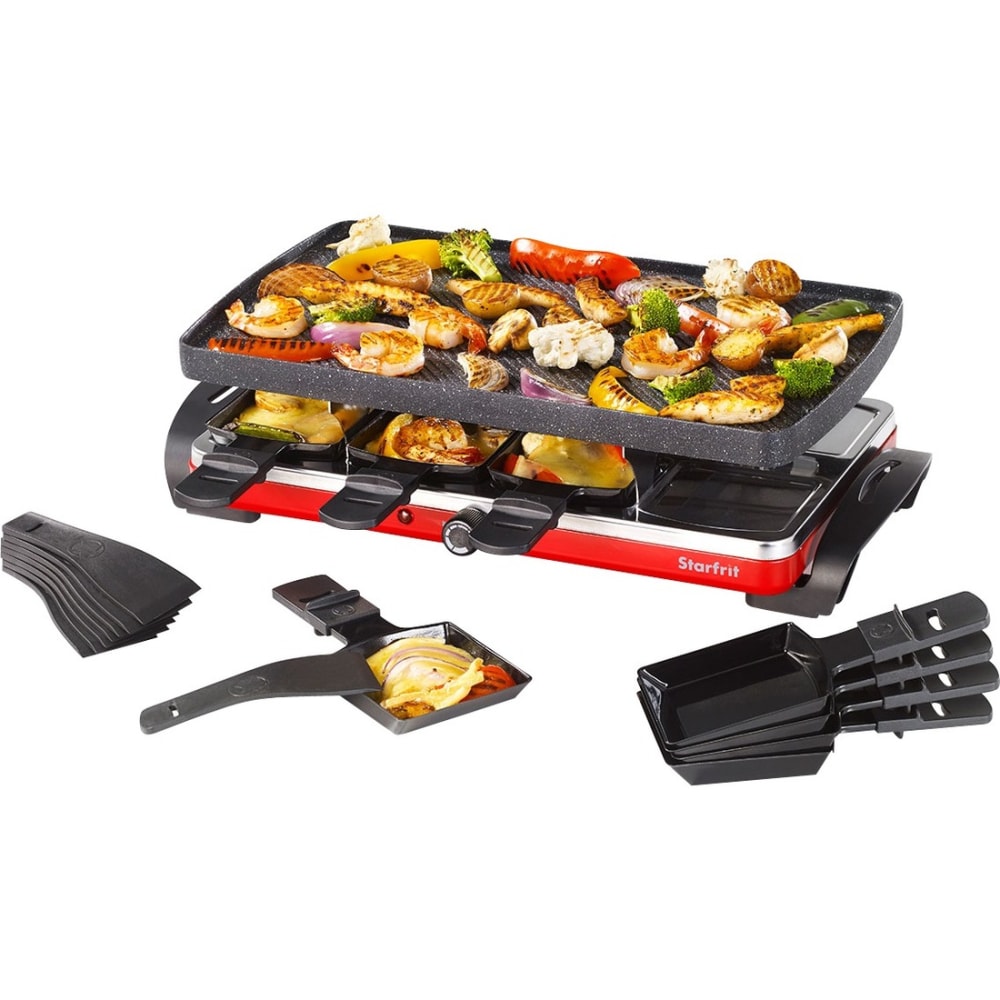 Starfrit® THE ROCK™ Raclette/Party Grill Set, 9-1/2”H x