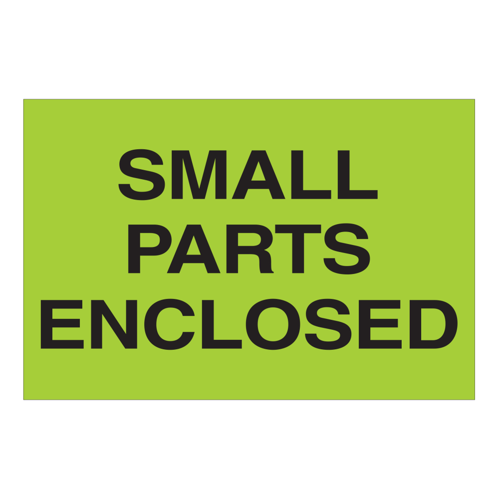 Tape Logic® Preprinted Labels, "Small Parts Enclosed",