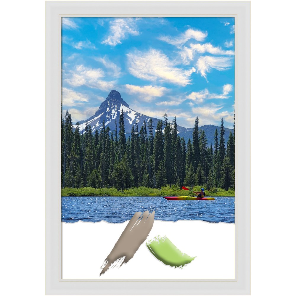 Amanti Art Flair Soft White Picture Frame, 28"