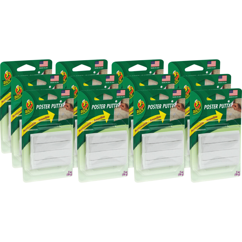 Duck Brand Poster Mounting Putty - 12 Packs