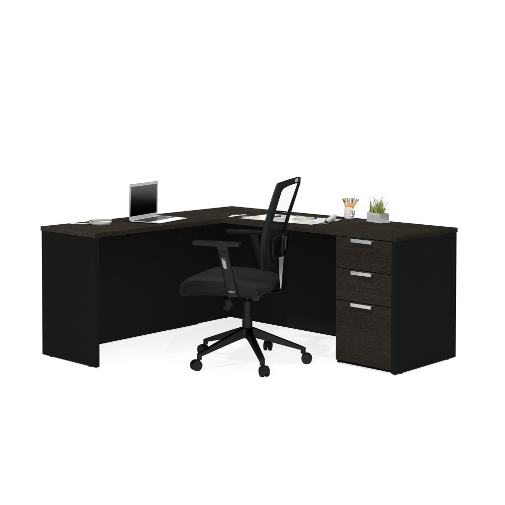 Bestar Pro-Concept Plus 72"W L-Shaped Corner Desk With