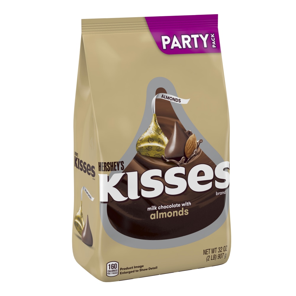 Hershey's® Kisses Milk Chocolate With Almonds Candy, 32
