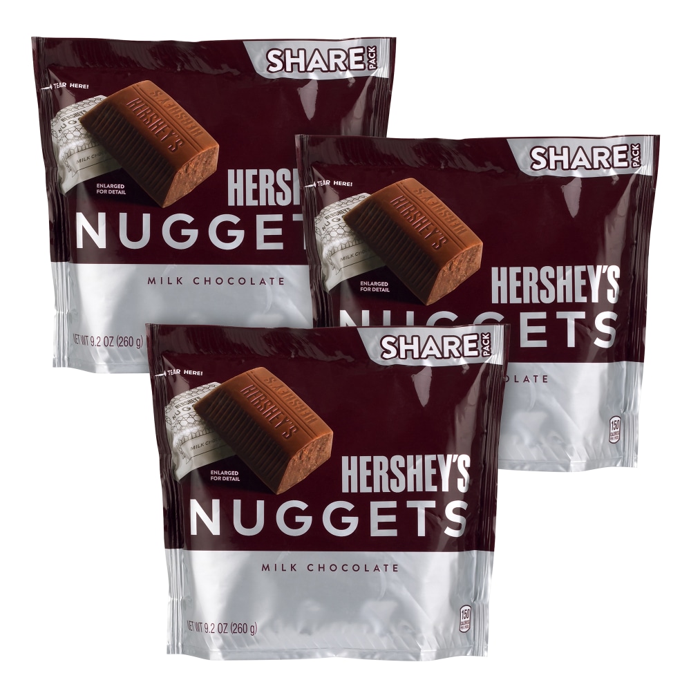 HERSHEY'S NUGGETS Milk Chocolate Candy, 9.2 oz, 3