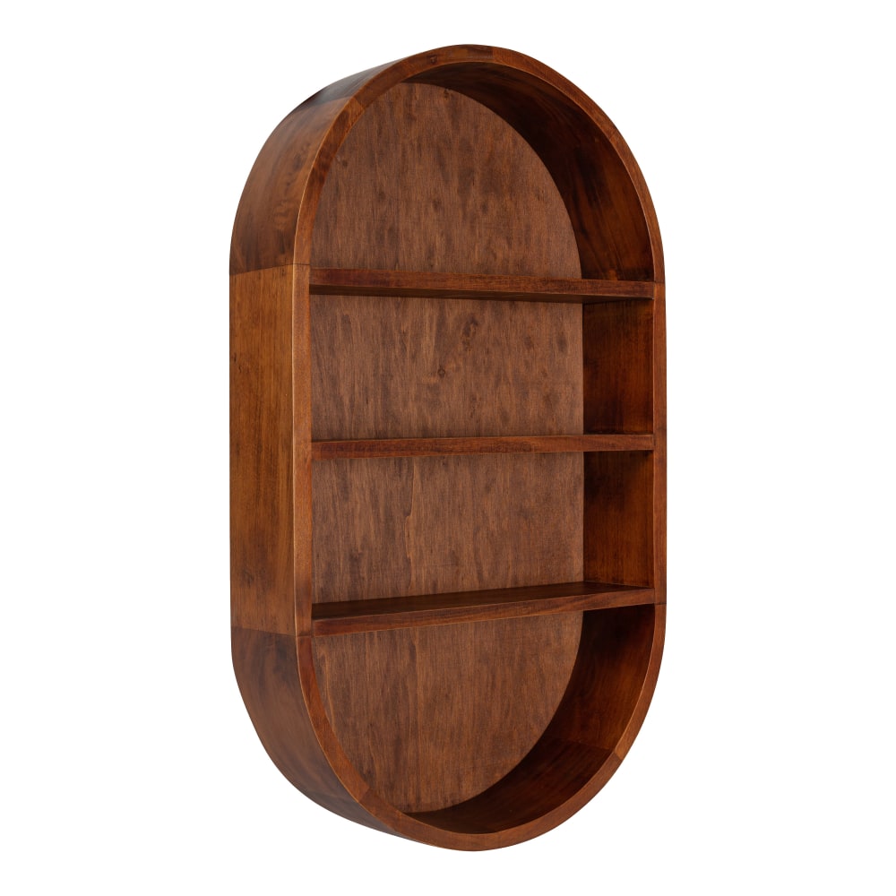 Kate and Laurel Hutton Wood Capsule Wall Shelves,