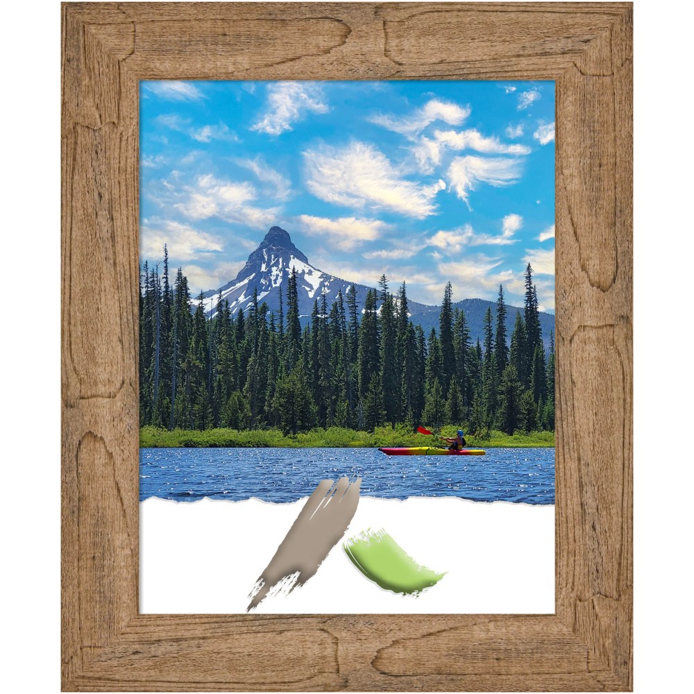Amanti Art Owl Brown Wood Picture Frame, 15"