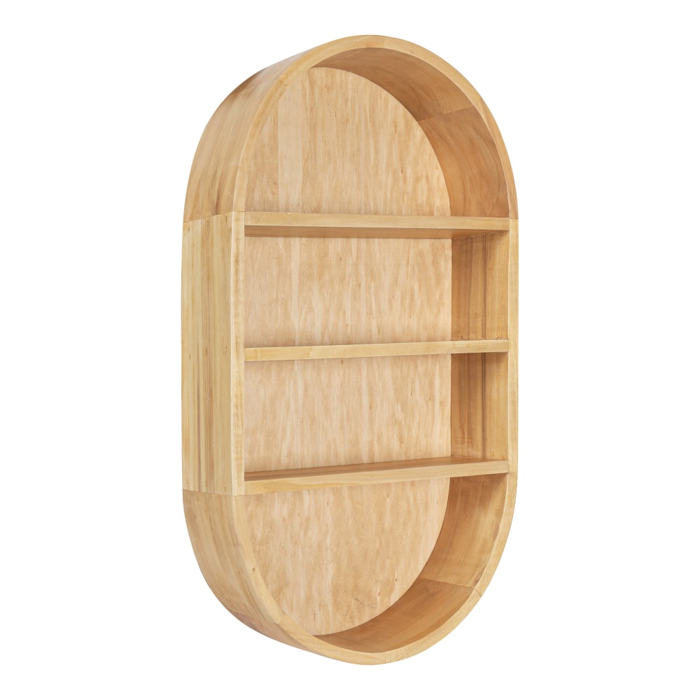 Kate and Laurel Hutton Wood Capsule Wall Shelves,