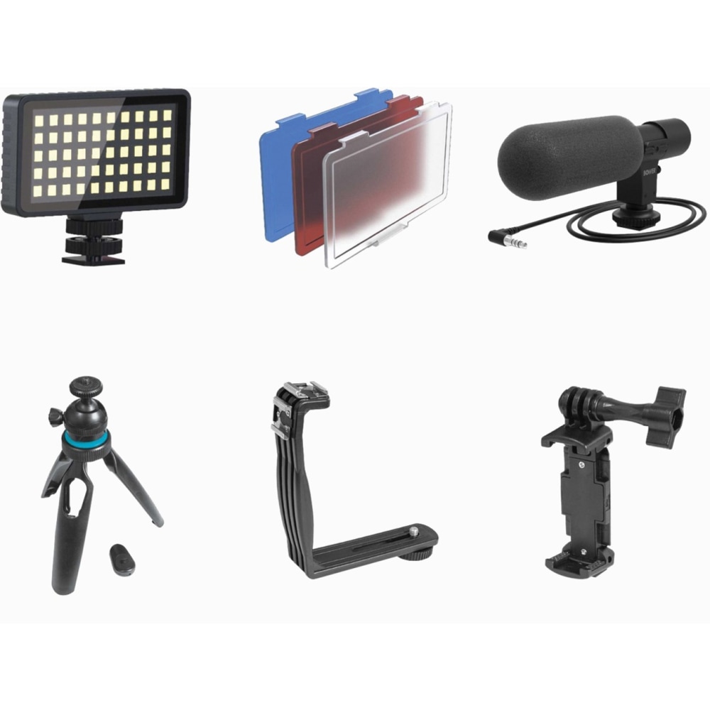 Bower Smart Photo Vlogger Kit With LED Light,