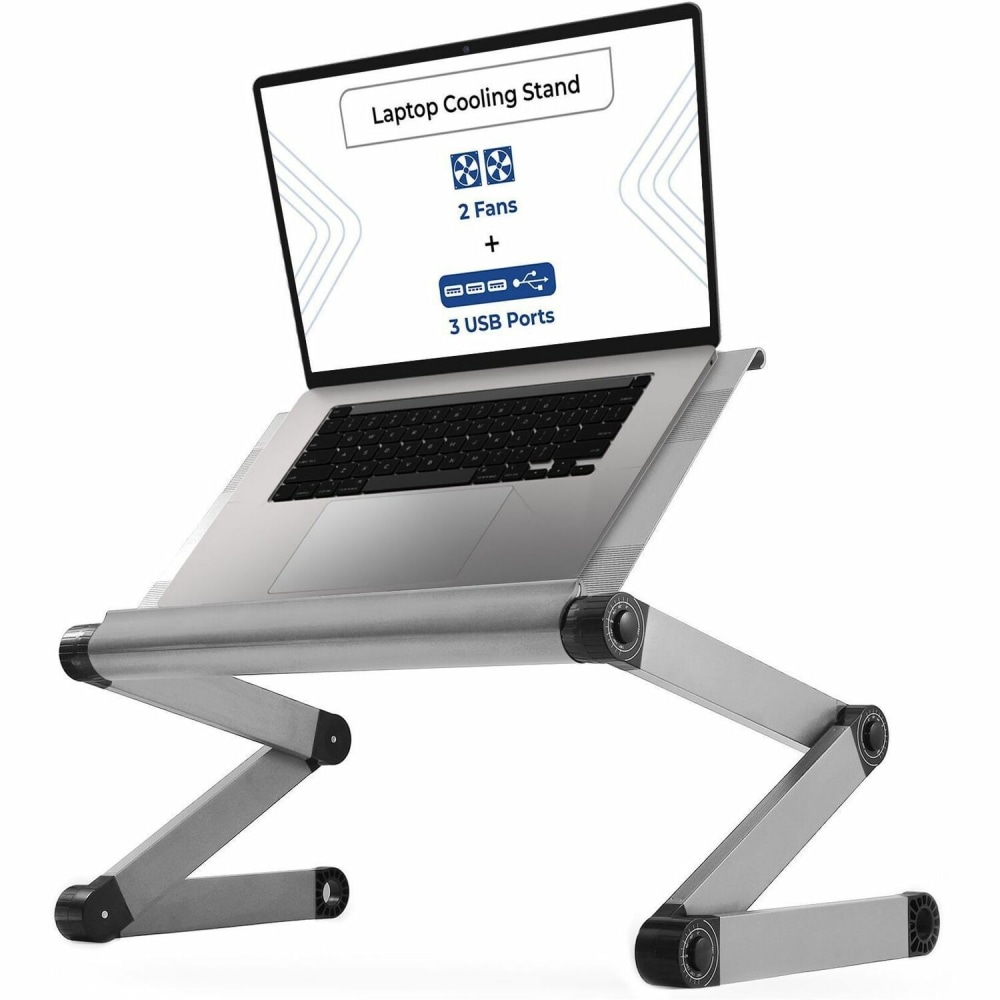 WorkEZ Executive Adjustable Laptop Stand With Fans And