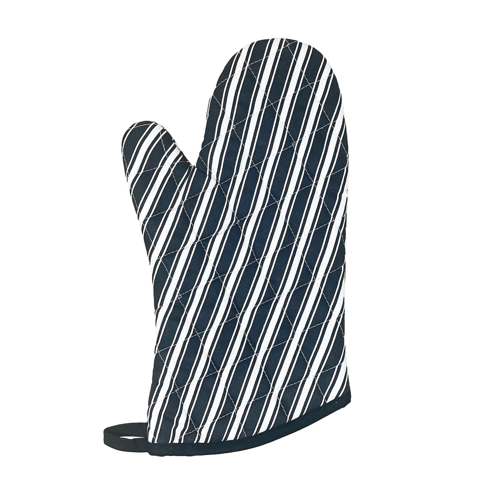Better Houseware Striped Oven Mitt, 1 Size, Black